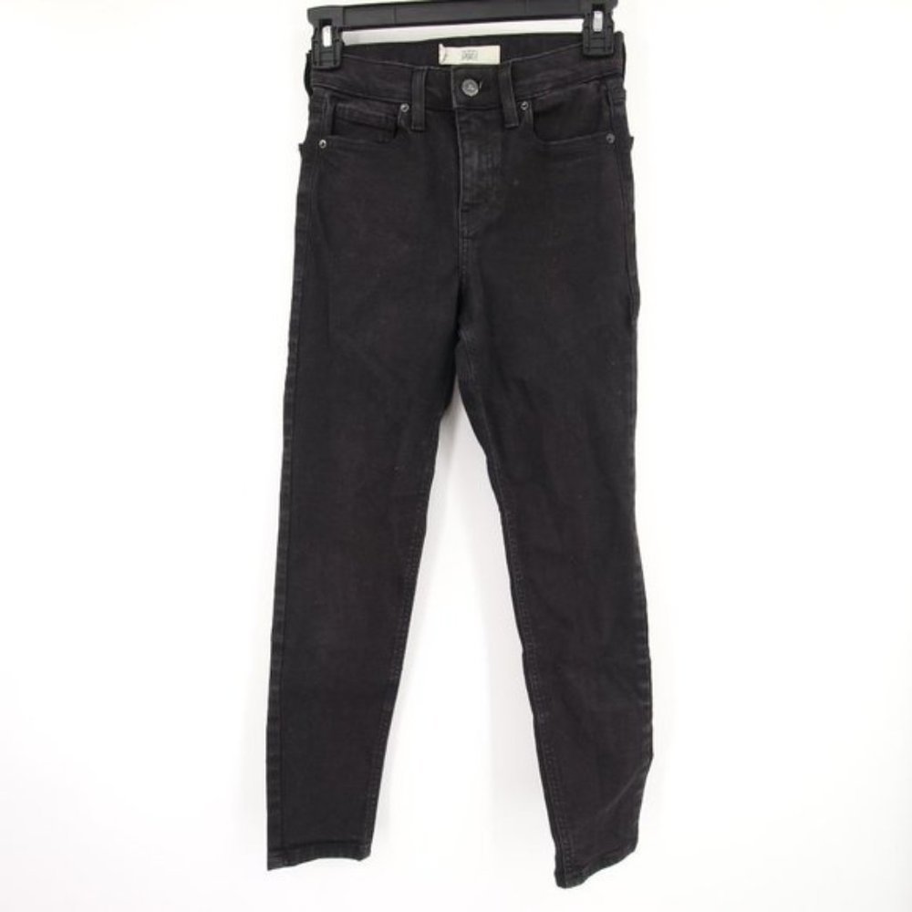 TopShop Jamie Black Moto Skinny Jeans Size 25
